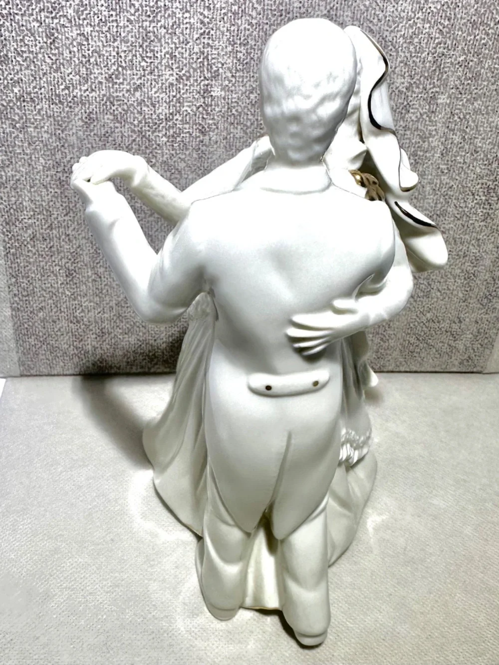 Bride and Groom White Porcelain 5” Wedding Cake Topper Mikasa